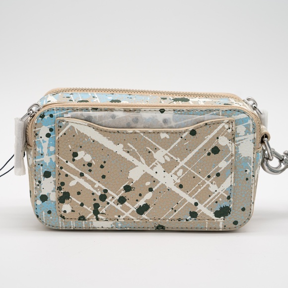 Marc Jacobs Paint Splatter Brown Blue Snapshot Camera Bag Shoulder - Picture 3 of 9